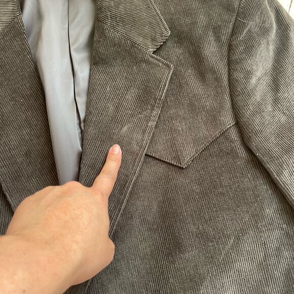 Circle S Dallas TX Men’s Suede Olive Jacket Size 44R - Picture 5 of 8